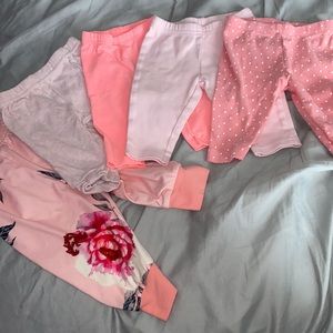5 pairs of pink pants
